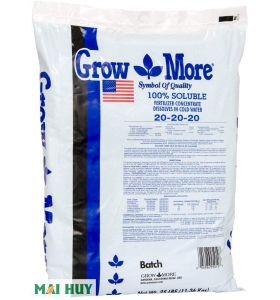Growmore USA 30-10-10, 6-30-30, 20-20-20, 10-55-10 bao xá 11.3kg