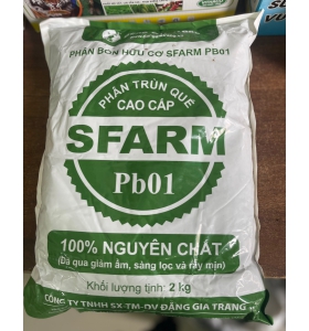 PHÂN TRÙN QUẾ DẠNG BỘT MỊN SFARM BAO 2KG