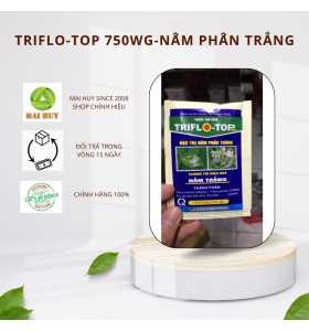 THUỐC ĐẶC TRỊ NẤM PHẤN TRẮNG VÀ NẤM BỒ HÓNG TRIFLO-TOP 750 WG - gói 8g