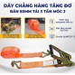 Dây cảo chằng hàng tăng đơ FIVESTAR bản 50mm tải 3 tấn móc J - Chiều dài 3m - Hàng xuất khẩu + TẶNG ỐC SIẾT CÁP F15
