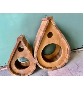 CHẬU GỖ LỒNG CHIM TR&Ograve;N L&Agrave;M BẰNG THỦ C&Ocirc;NG